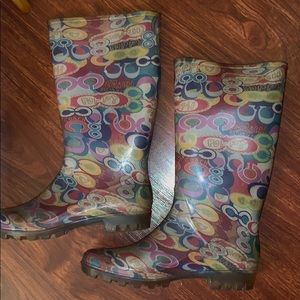 Coach  Leatherwear Multicolored Rainboots
